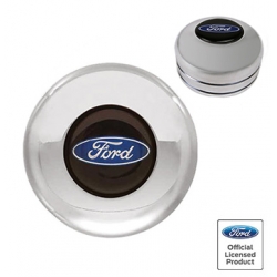 Horn Button St. Polished Aluminum Ford Oval Logo